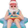 Beach Santa In Starfish Float Christmas Ornament, E0467, Kurt Adler