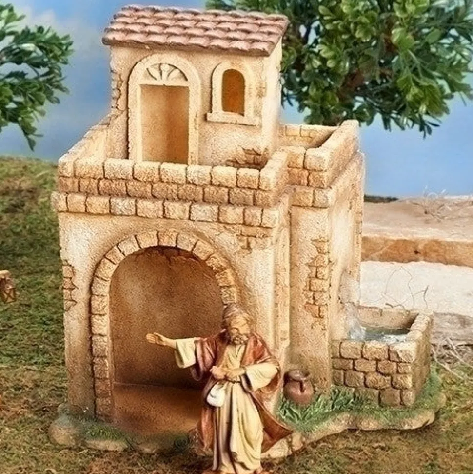 Bethlehem Inn With Working Fountain, 5" Fontanini, 55585