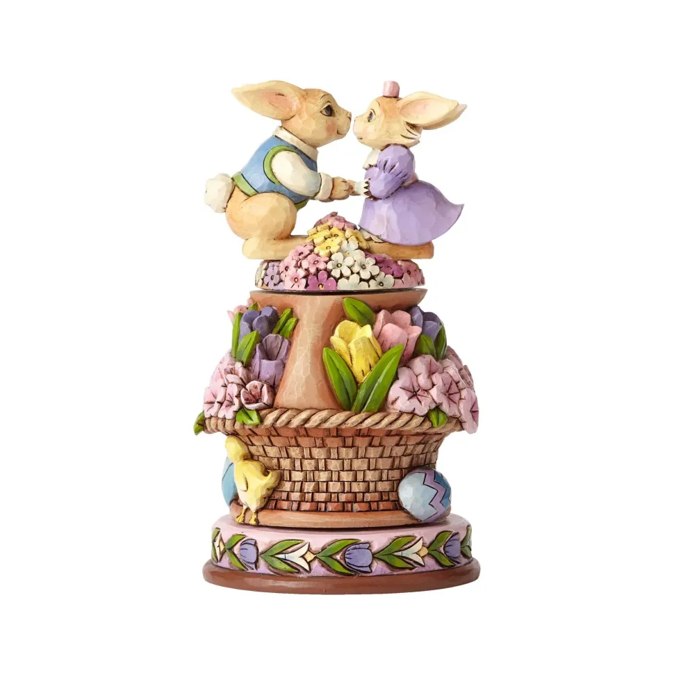 Bunnies With Rotatable Flowers