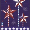 Burlap Patriotic Heart Garden Flag