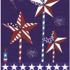 Burlap Patriotic Heart Garden Flag