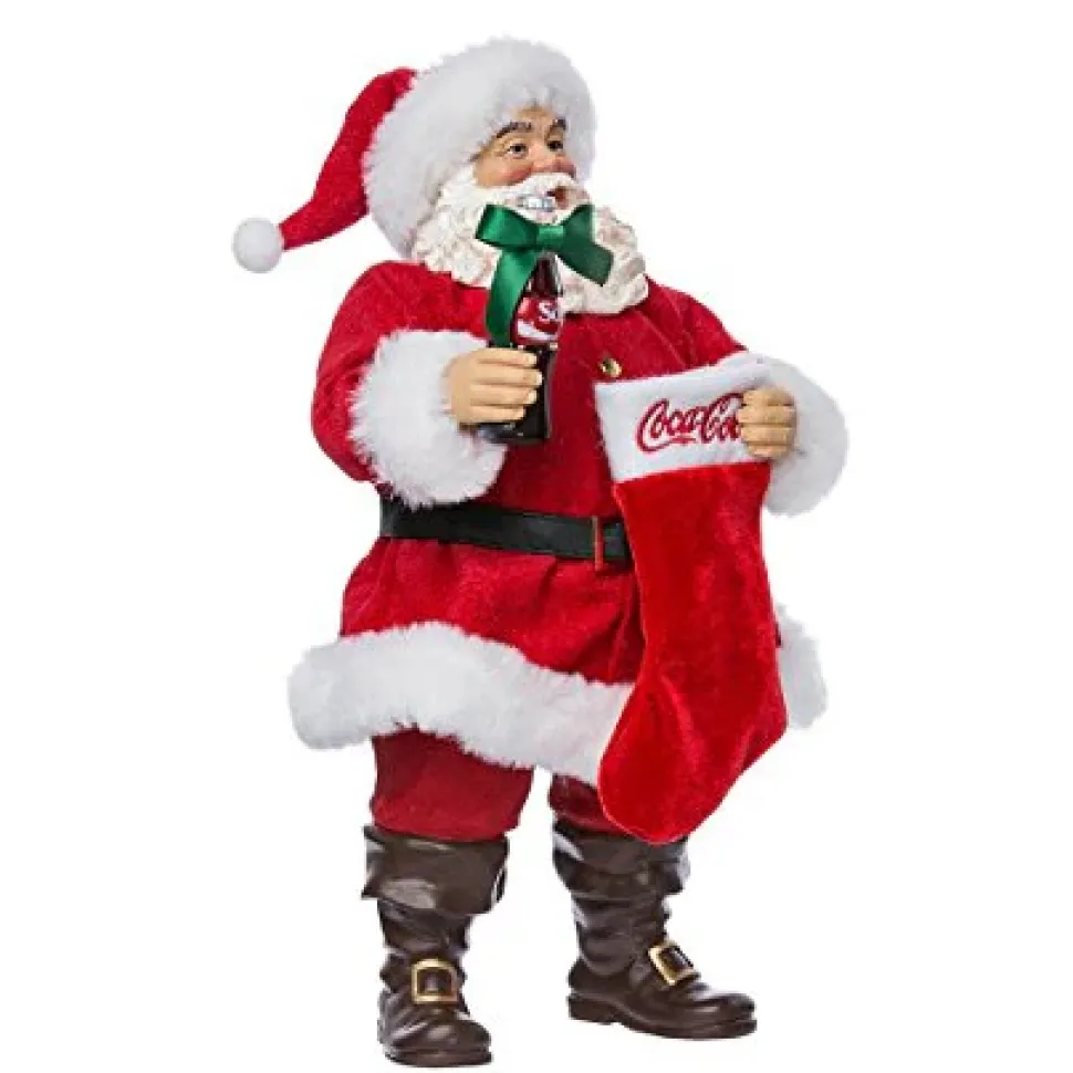 Coca-Cola® Santa With Coke Bottle And Stocking