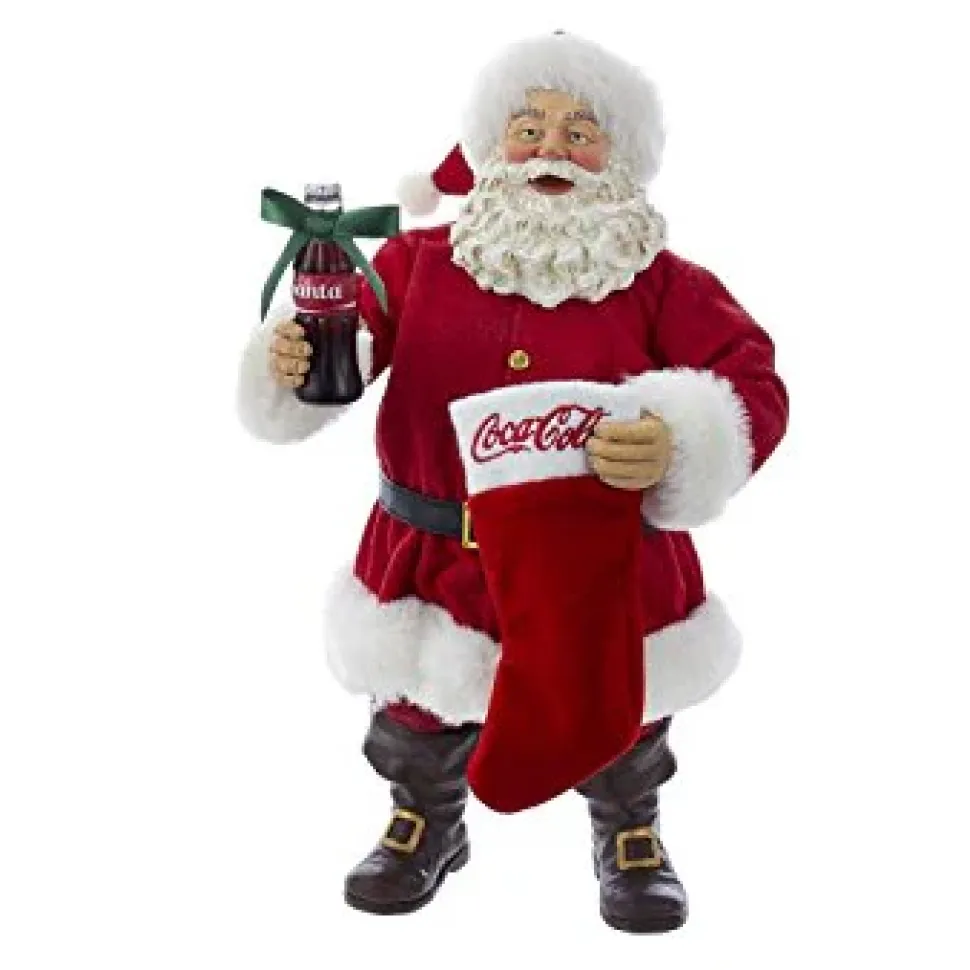 Coca-Cola® Santa With Coke Bottle And Stocking