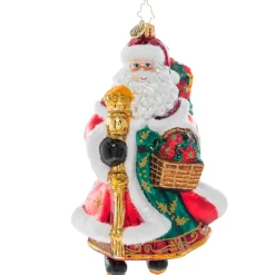 Cr, Festive Florals Santa, 1020963, Radko
