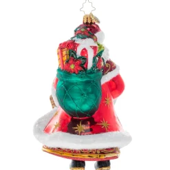 Cr, Festive Florals Santa, 1020963, Radko