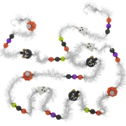 Cr, Halloween 1 Count 7' Tinsel Garland, 4028054, Radko