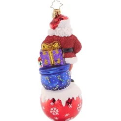 Cr, On Top Of It Santa, 1021650, Radko