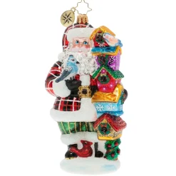 Cr, Songbird Santa, 1020082, Christopher Radko