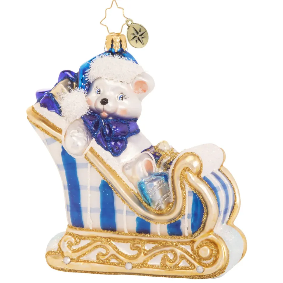 Cr, A Beary Good Boy Sleigh, 1020394, Christopher Radko