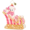 Cr, A Beary Good Girl Sleigh, 1020395, Christopher Radko