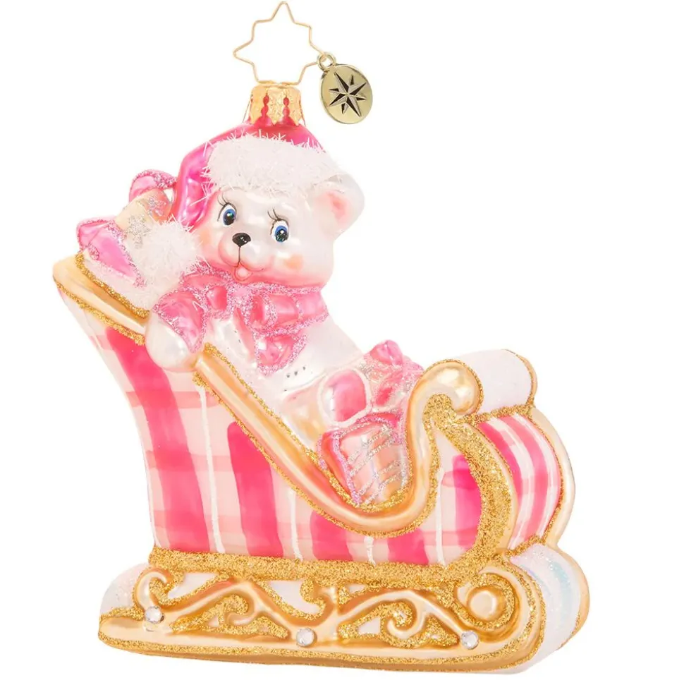 Cr, A Beary Good Girl Sleigh, 1020395, Christopher Radko