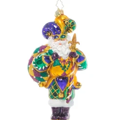 Cr, Bourbon Street Santa, 1021104, Christopher Radko