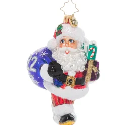 Cr, Dated Cheery Santa, 1021148, Radko