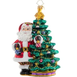 Cr, Deck The Halls Santa, 1021360, Radko