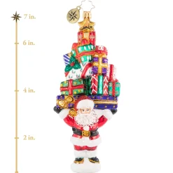 Cr, Gift Liftin' Santa, 1020695, Christopher Radko