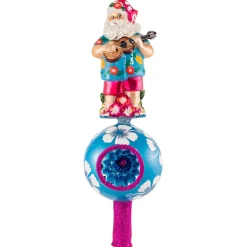 Cr, Island Time Finial Topper, 1020821, Christopher Radko