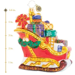Cr, Joyful Journey Sleigh, 1020584, Christopher Radko