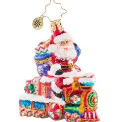 Cr, On The Tracks Santa, Gem, 1020644, Christopher Radko