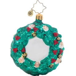 Cr, Rustic Reindeer Wreath, Gem, 1021408, Radko