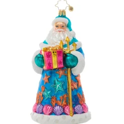 Cr, Seashore Santa, 1021166, Christopher Radko