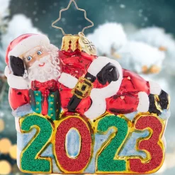 Cr, Shining Bright Santa 2023 Gem, 1021418, Radko, Gem