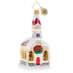 Cr, Snow Dusted Chapel, 1020367, Christopher Radko