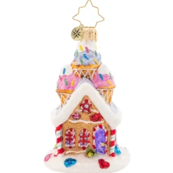 Cr, Sprinkled Sundae Chalet, Gem, 1021412, Radko