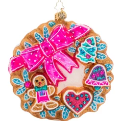 Cr, Sweet Treats Wreath, 1021023, Radko