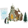 Dv, Isle Of Wight Chapel, Set Of 4, 6000587, Dickens Village