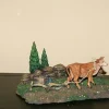 Farm Scene Field, Plow, Ox Set/3, 5" Fontanini, 55507