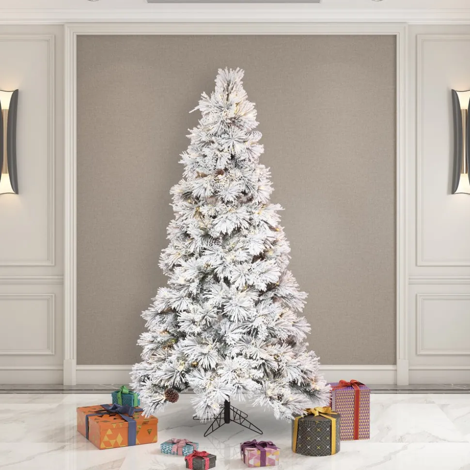 7.5' Flocked Atka Pine 3Mm 950Ww, K171176Led, Vickerman