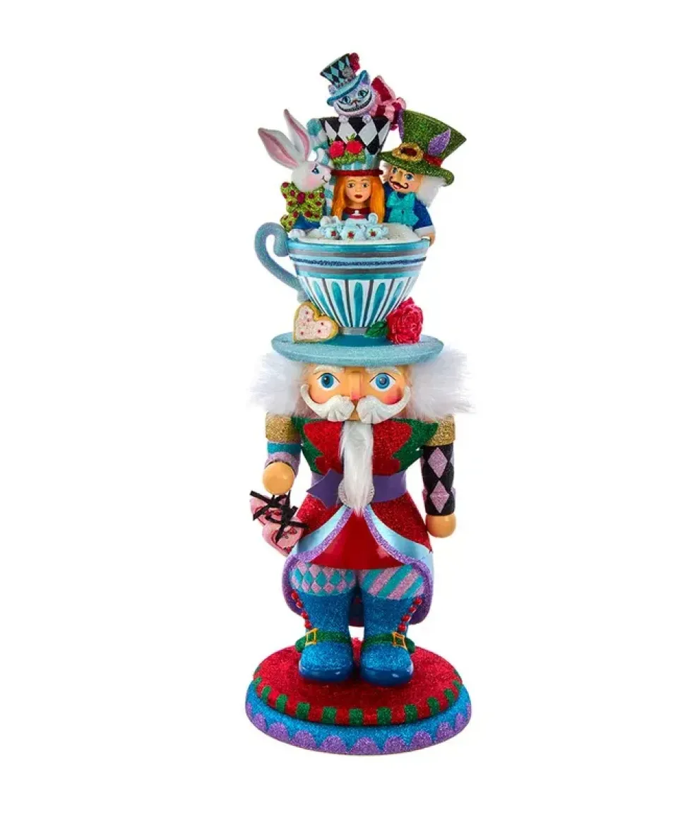 Hollywood Aiw Nutcrackers™ Alice Teacup Hat Nutcracker, Ha0622, Kurt Adler
