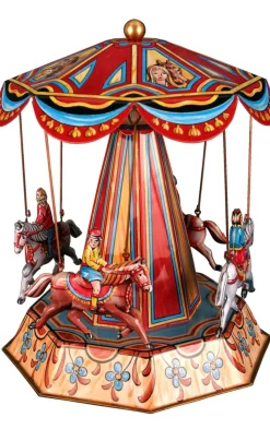 Horse Carousel, German Collectible Tin Toy, Rm610