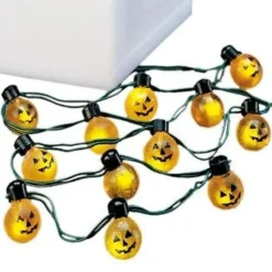 Hv, Sting Of 12 Pumpkin Lights, 56.2700, Halloween Village