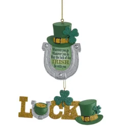 Irish Luck Horseshoe Ornament A1730
