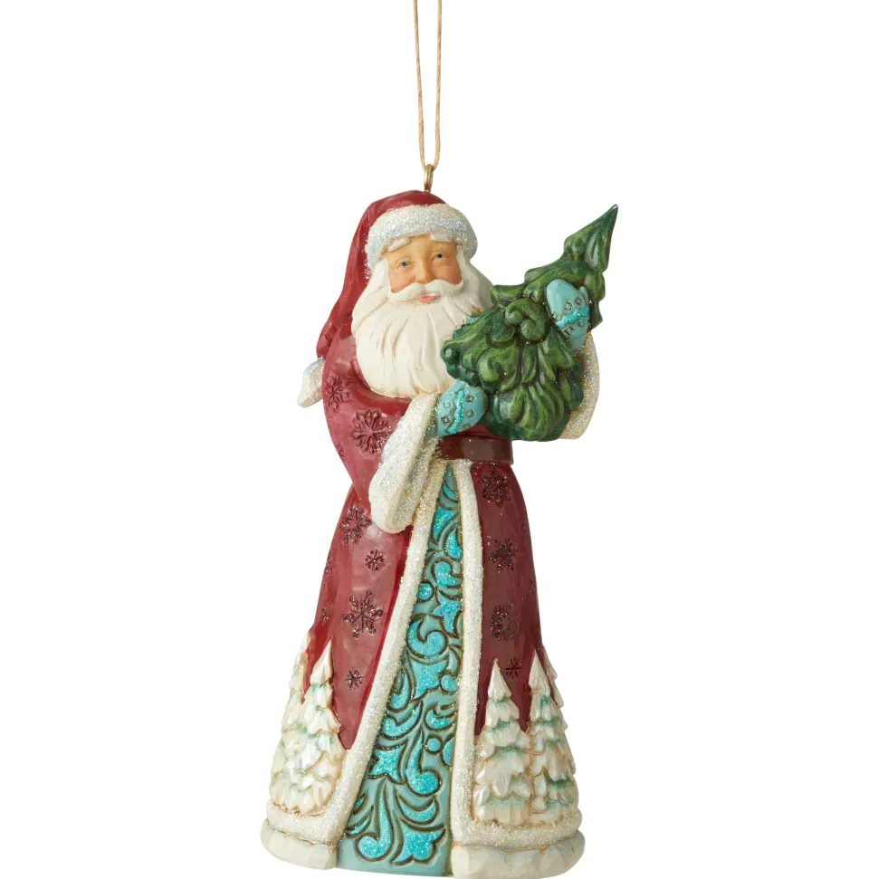 Jim Shore, Wonderland Santa W/Tree Orn, 6006608, Heartwood Creek