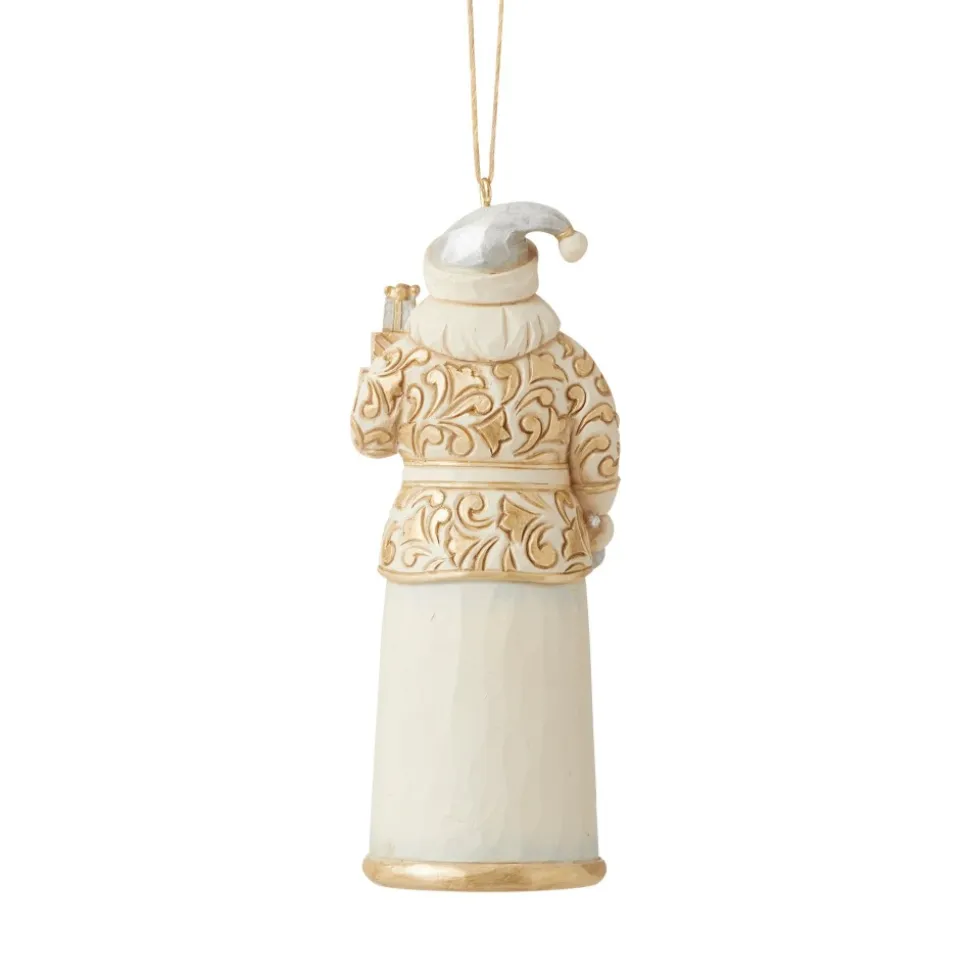 Jim Shore, Holiday Lustre Santa Ornament, 6006618, Heartwood Creek