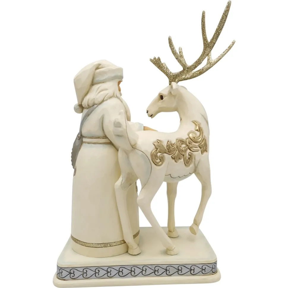 Jim Shore, Holiday Lustre Santa/Reindeer, 6006615, Heartwood Creek