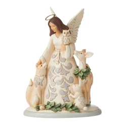 Jim Shore, White Woodland Angel/Friends, 6006581, Heartwood Creek