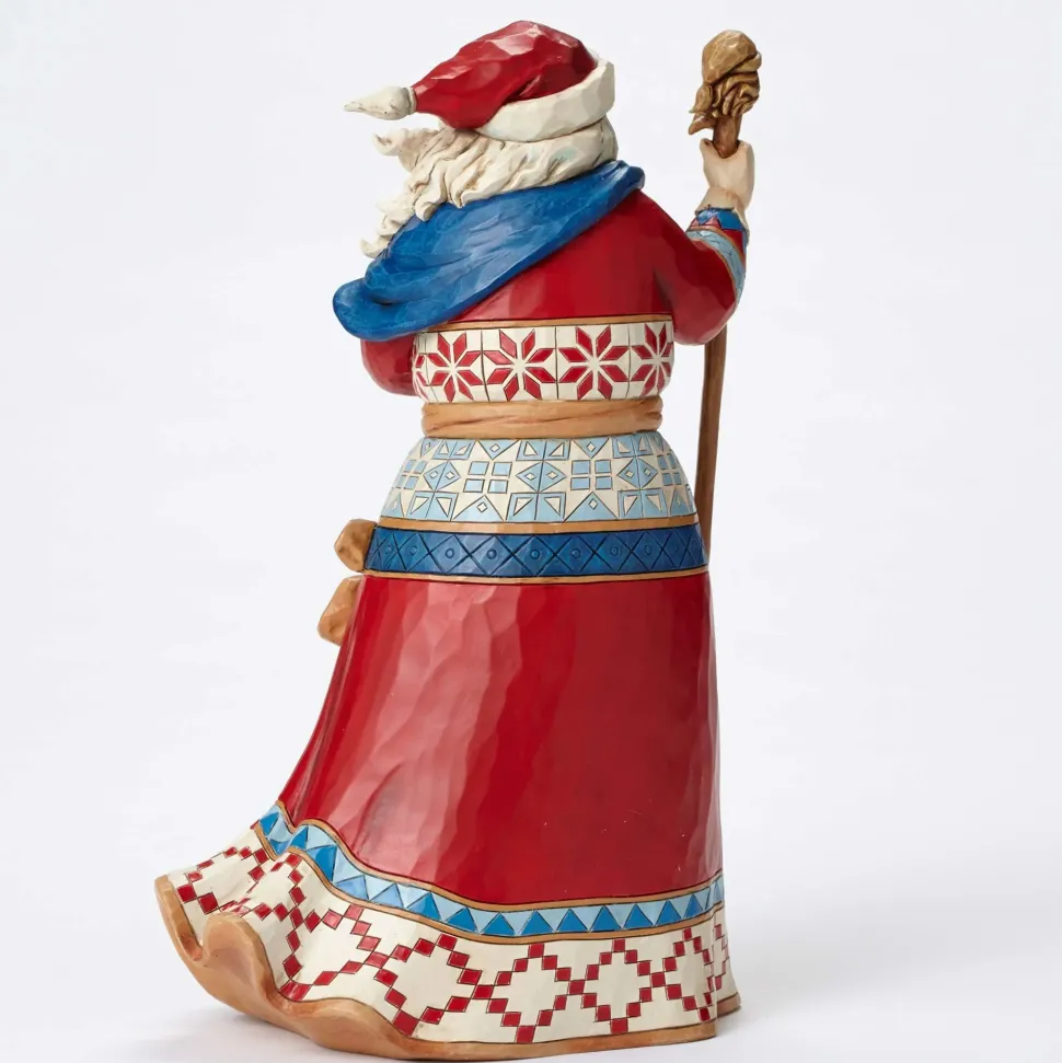 Lapland Santa W/Red Reindeer