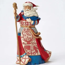 Lapland Santa W/Red Reindeer