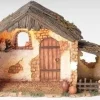 Lighted Resin Stable 10" Scale 5", Fontanini, 50567
