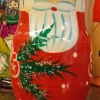 Nesting Santas With Greenery