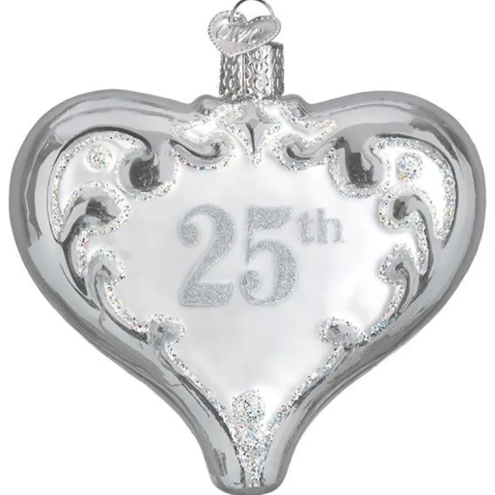 Owc 25Th Anniversary Heart Ornament, 30055