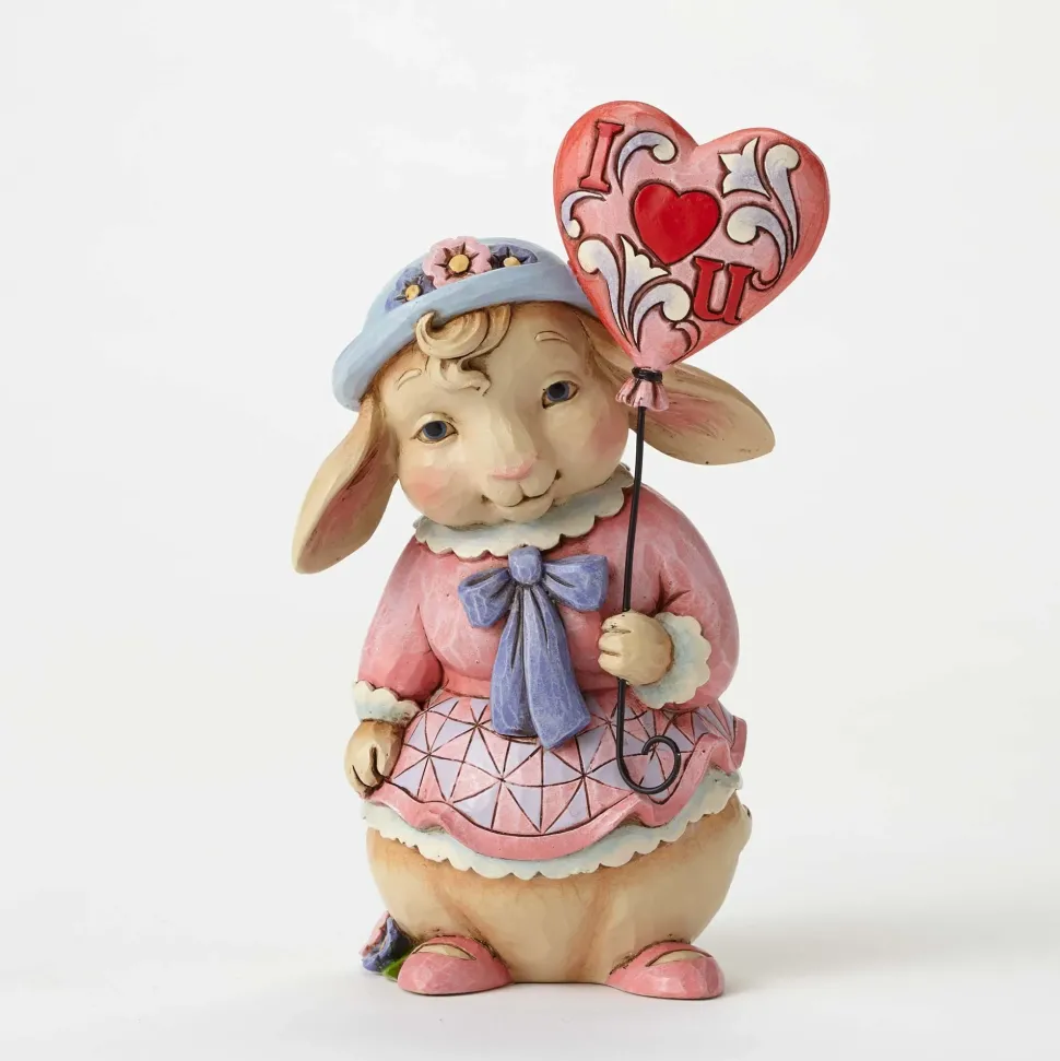Pint Size Bunny W/Love Balloon