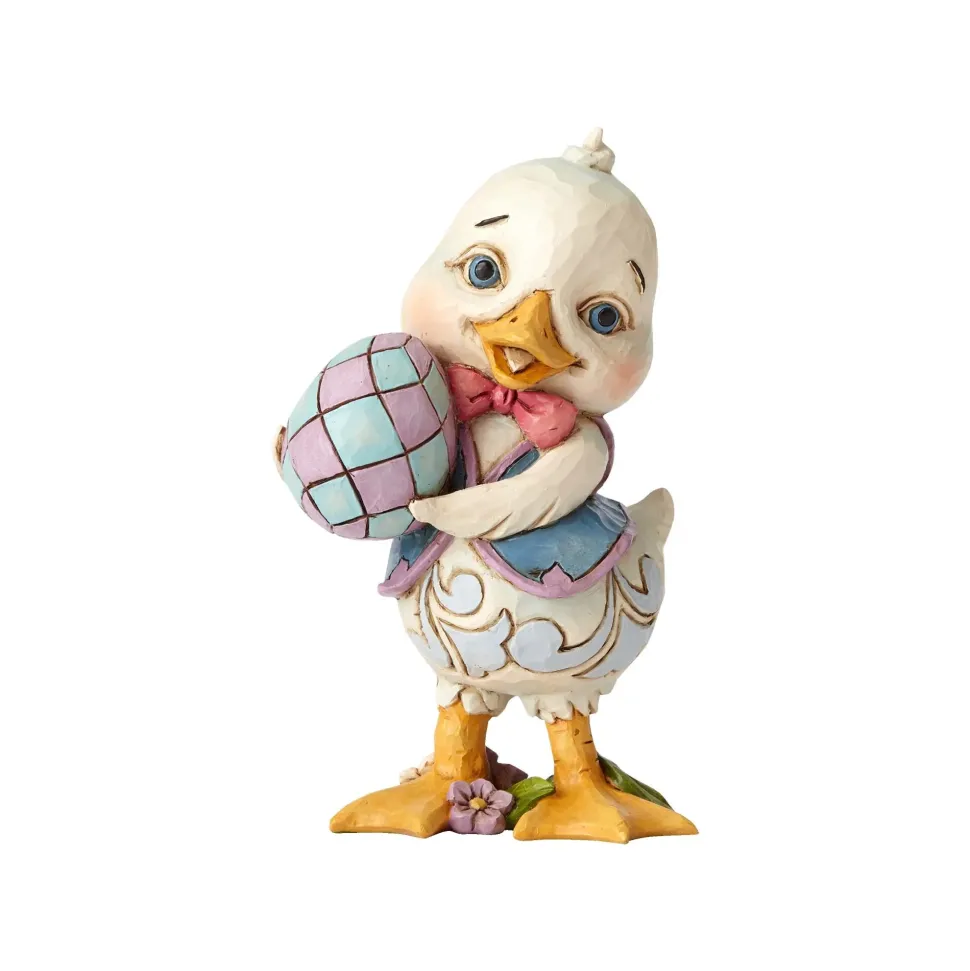Pint Sized Duck Holding Egg