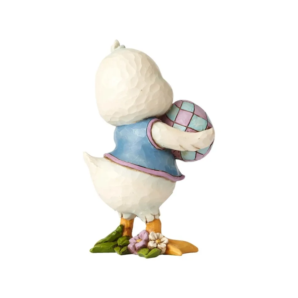 Pint Sized Duck Holding Egg