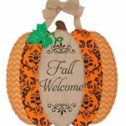Pumpkin Welcome Hang Around