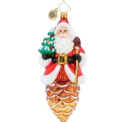 Radko, Pine Cone Claus Ornament, 1019541