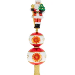 Radko Traditional Santa Finial, 1019960, Christopher Radko